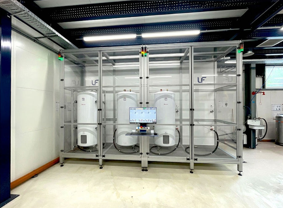 Laboratorio di prova per scaldacqua