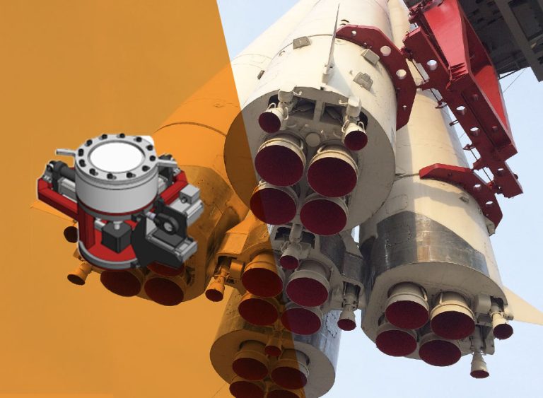 Banco di prova per un componente di propulsione a razzo