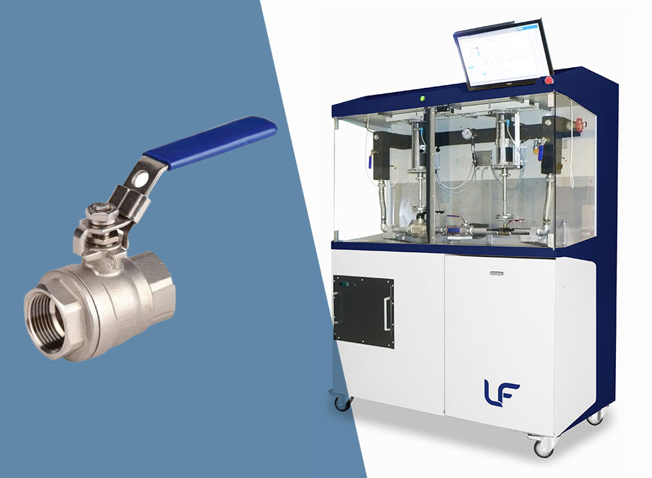 Banco di prova per rubinetti a sfera (RTS)