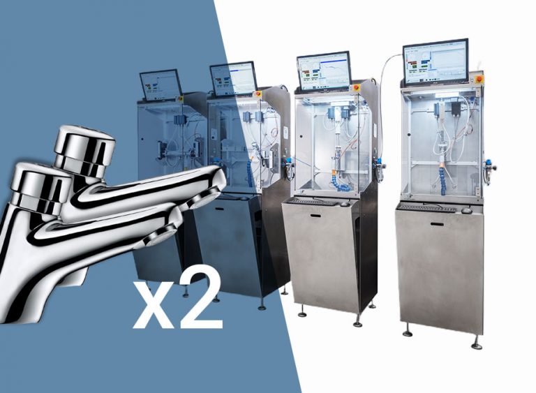 Banco di resistenza per due rubinetti temporizzati