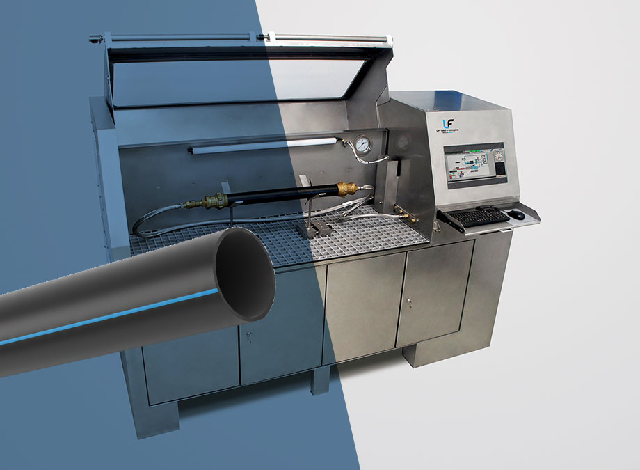 Banco di prova a pressione statica e ciclica per tubi e condotti