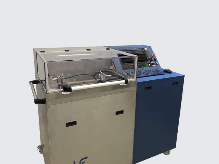 Banco di scoppio per tubi in plastica in produzione