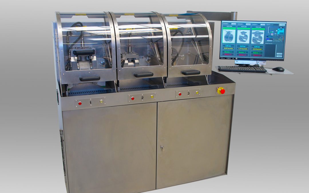 Banco di Prova in Pressione e Marcatura per Valvole