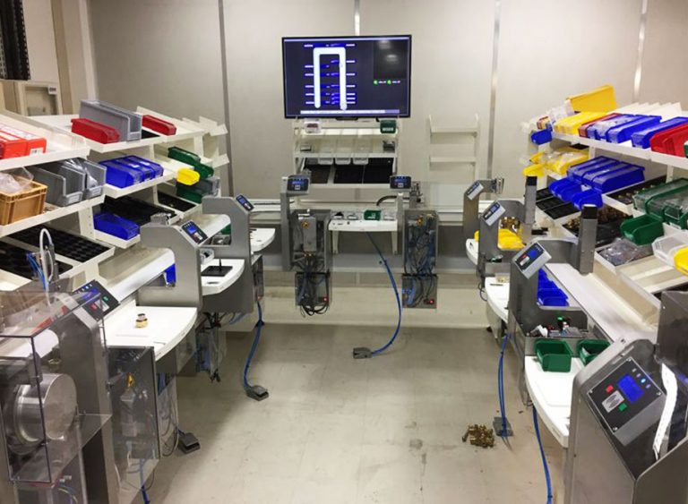 Banco di montaggio e controllo per flussometri medici