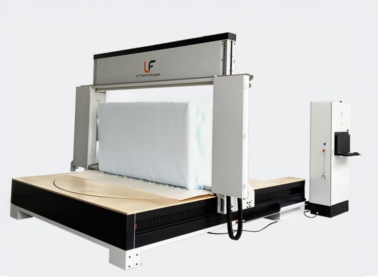 Macchina di Taglio a Filo Abrasivo su Tavola Rotante