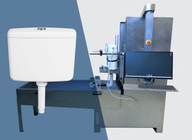 Il Flush-Test consente di testare le prestazioni delle cassette di scarico simulando